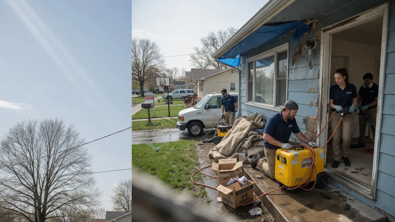 Basement Flood Cleanup in Center Cross, VA near me